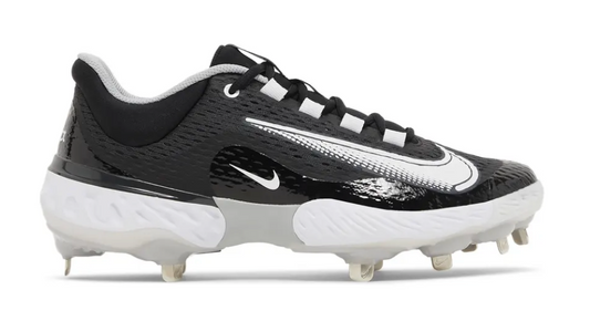 Nike Alpha Huarache Elite 4 Low Metal Black/White -DK Smoke Grey