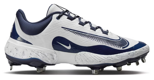 Nike Alpha Huarache Elite 4 Low Metal White/Midnight Navy