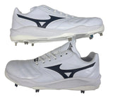Mizuno - Pro Select Metal Cleats White/Black