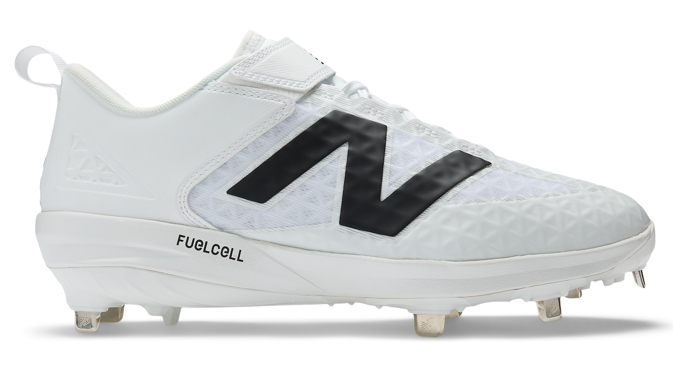 New Balance L4040TW8 White/Black Metal Cleat