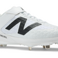 New Balance L4040TW8 White/Black Metal Cleat