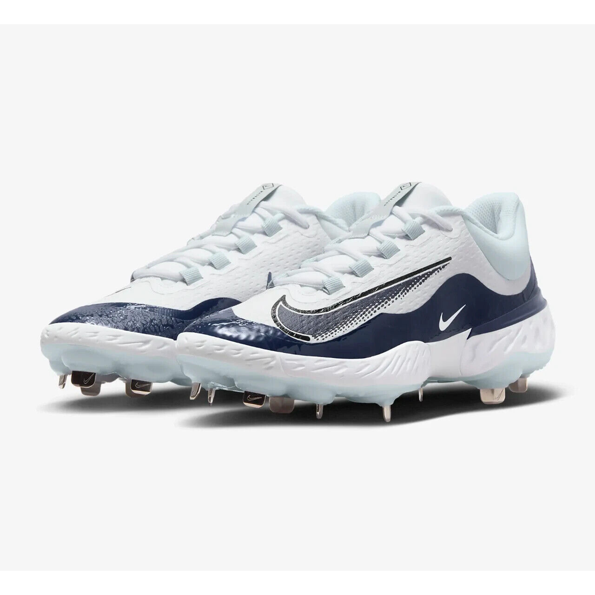 Nike Alpha Huarache Elite 4 Low Metal White/Midnight Navy